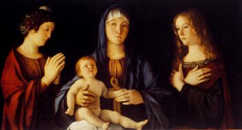 喬凡尼 貝利尼 Bellini Giovanni Virgin And Child Betwwn St Catherine And St Mary